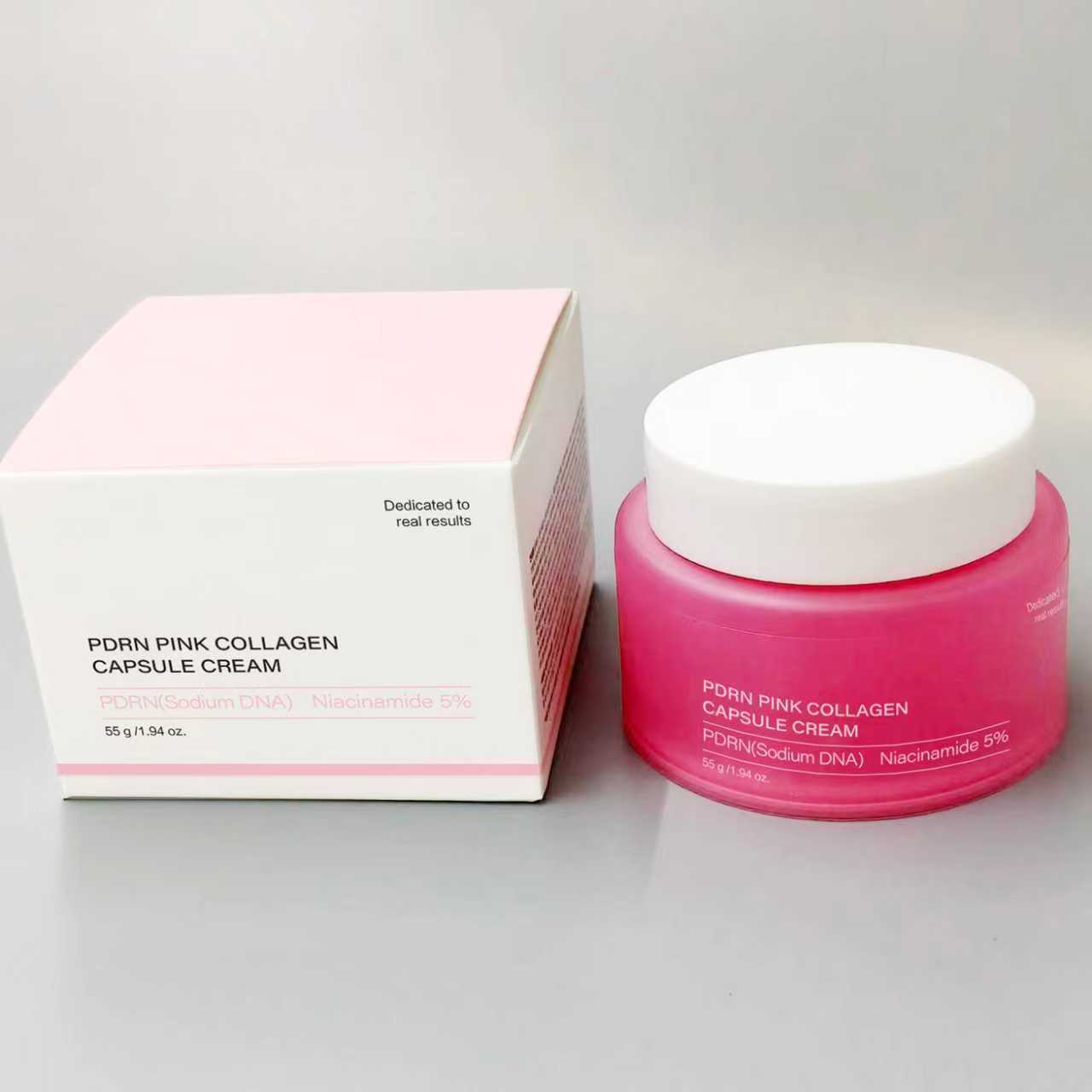 Frog Fish Dna Sodium Pdrncream Moisturizing And Nourishing Pearl Pink Collagen Capsule Face Cream