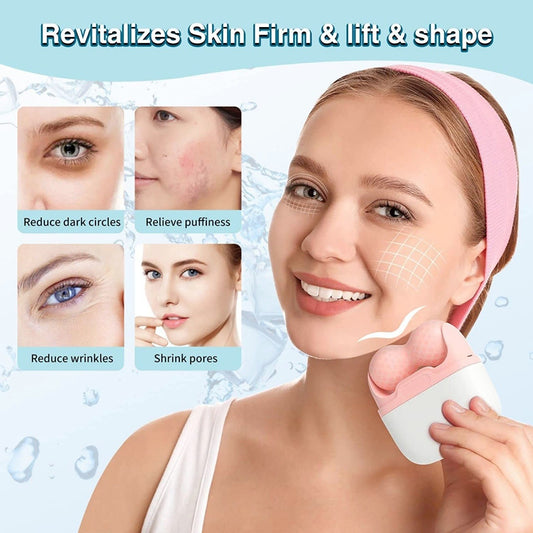 Double-headed Ice Roller S30 Facial Rejuvenation Instrument Home Frozen Ice Compress Instrument Portable Care Lifting