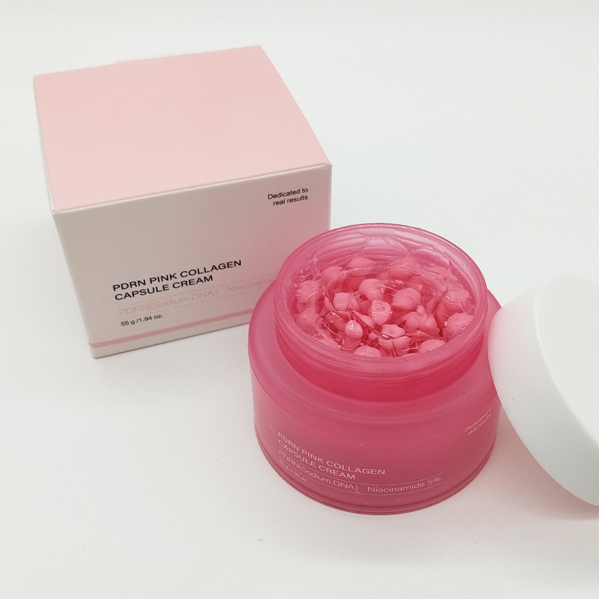 Frog Fish Dna Sodium Pdrncream Moisturizing And Nourishing Pearl Pink Collagen Capsule Face Cream