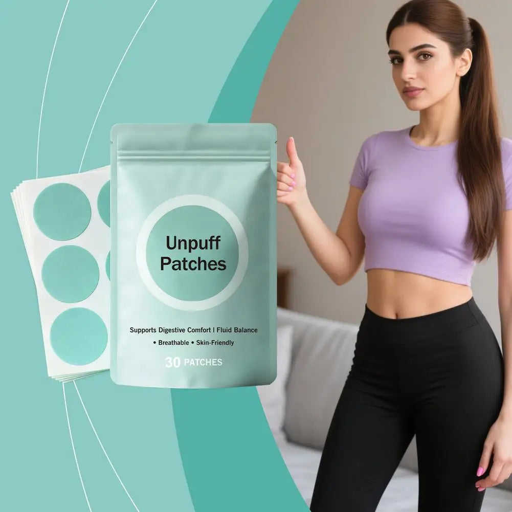 30 PATCHES Unpuff Patches Supports Digestive Comfort IFluid Balance Regulating Insulin Secretion Suppressing Appetit Breathable
